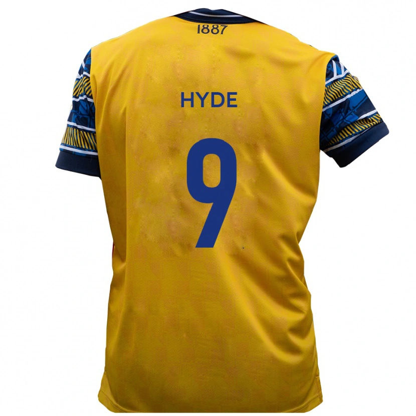 Danxen Dames Jake Hyde #9 Geel Zwart Uitshirt Uittenue 2025/26 T-Shirt België