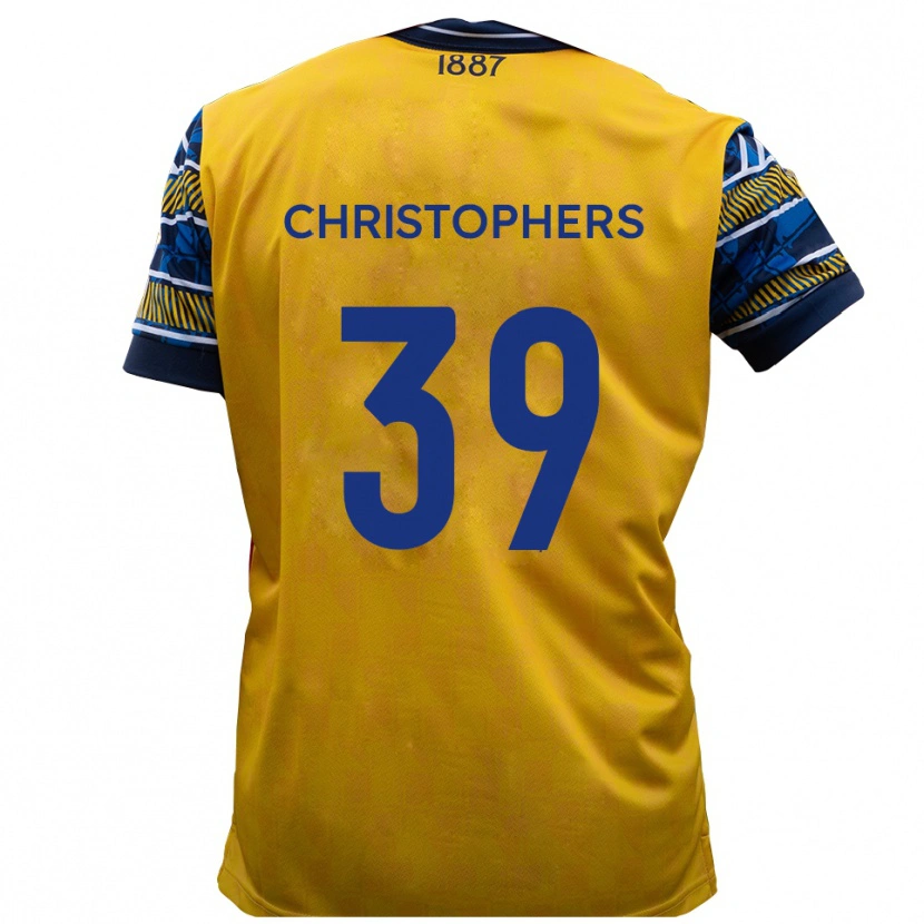 Danxen Dames Leo Christophers #39 Geel Zwart Uitshirt Uittenue 2025/26 T-Shirt België