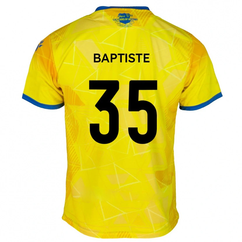Danxen Dames Dante Baptiste #35 Geel Blauw Uitshirt Uittenue 2025/26 T-Shirt België