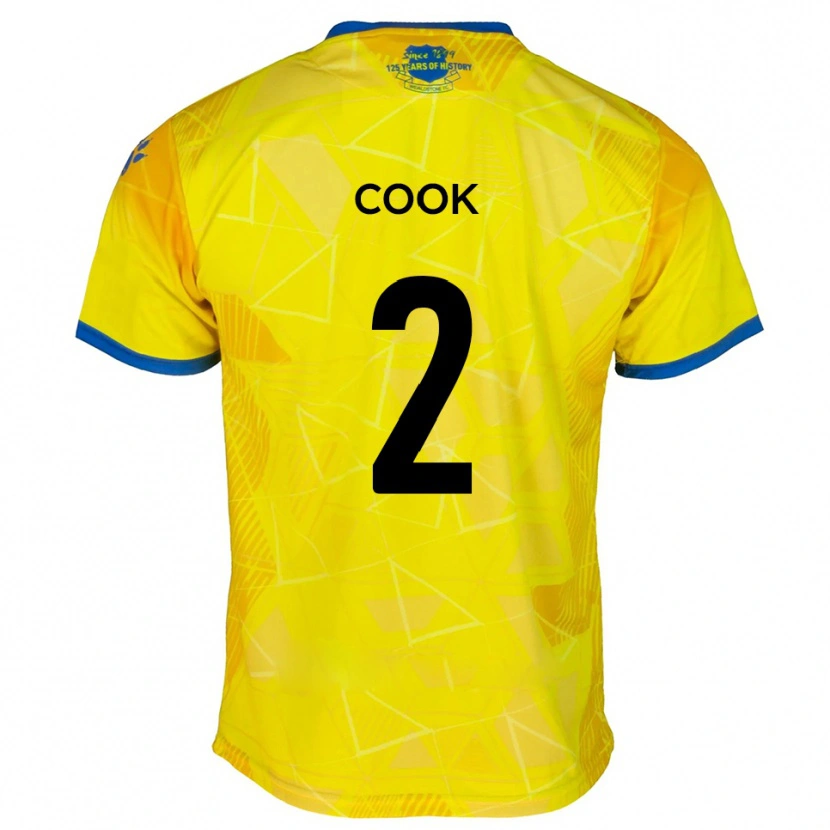 Danxen Dames Jack Cook #2 Geel Blauw Uitshirt Uittenue 2025/26 T-Shirt België