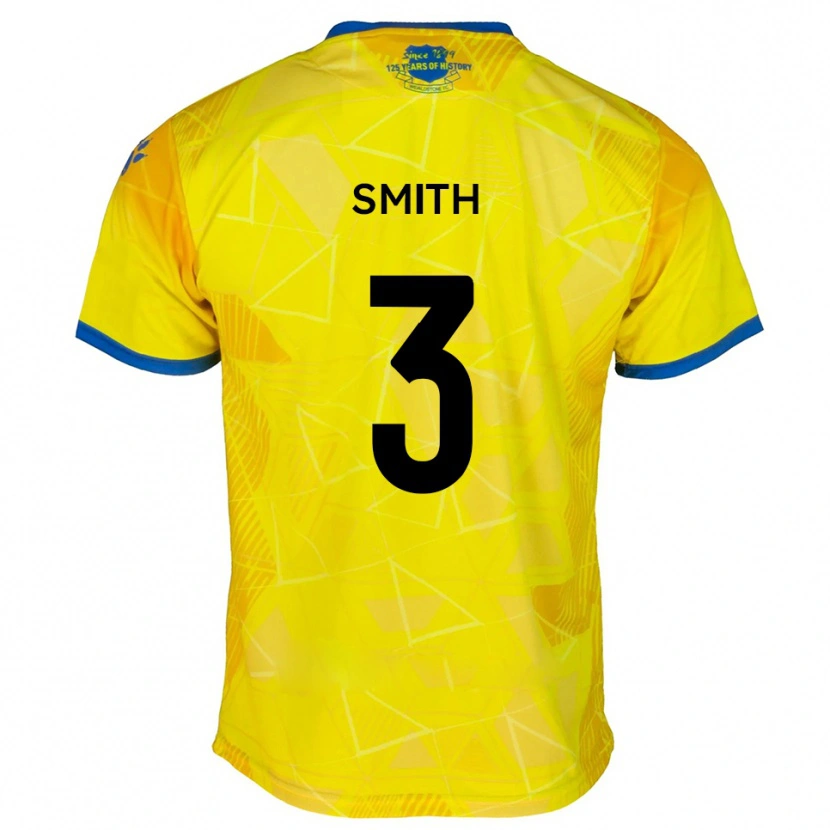 Danxen Dames Kaleem Smith #3 Geel Blauw Uitshirt Uittenue 2025/26 T-Shirt België
