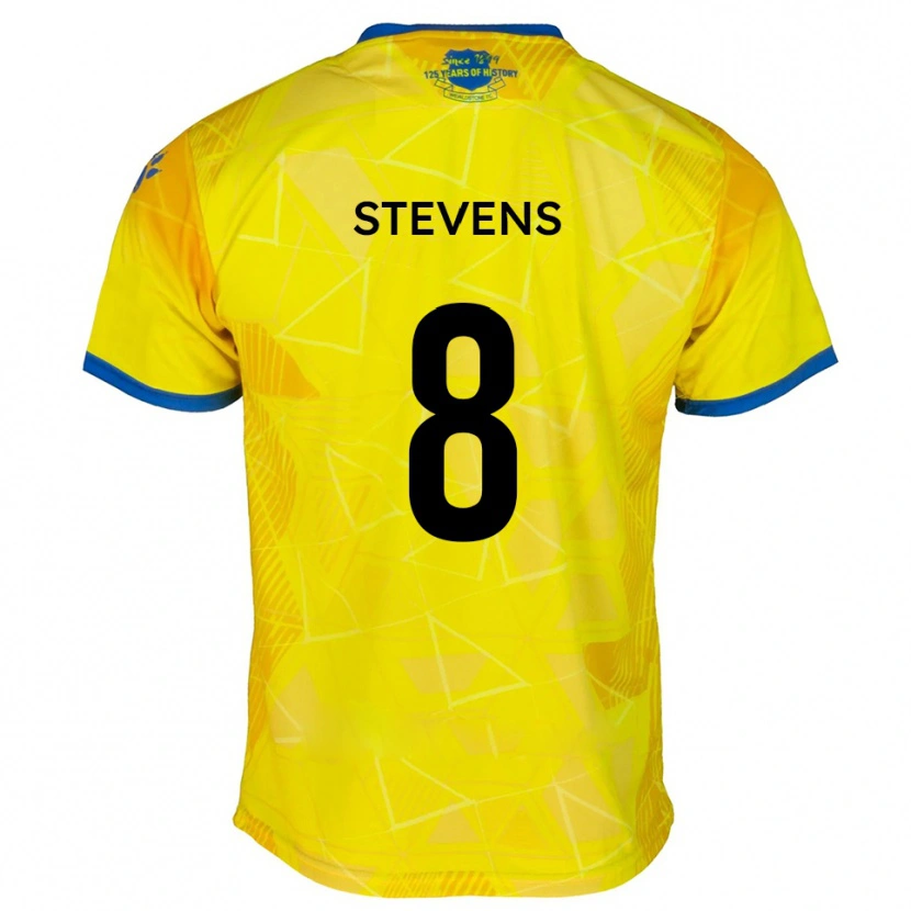 Danxen Dames James Stevens #8 Geel Blauw Uitshirt Uittenue 2025/26 T-Shirt België