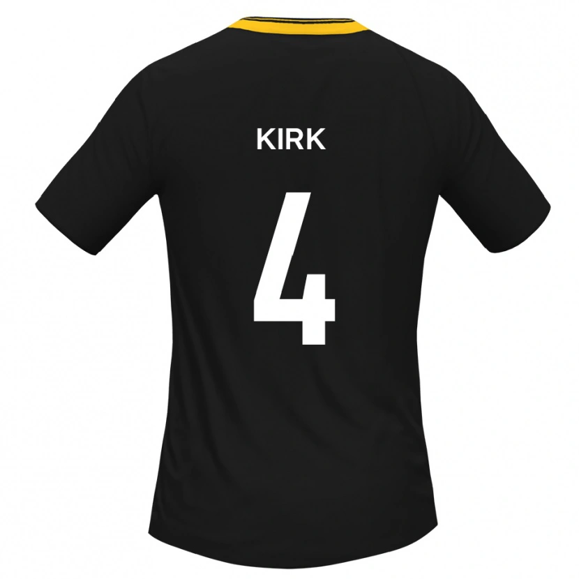 Danxen Dames Alex Kirk #4 Zwart Geel Uitshirt Uittenue 2025/26 T-Shirt België