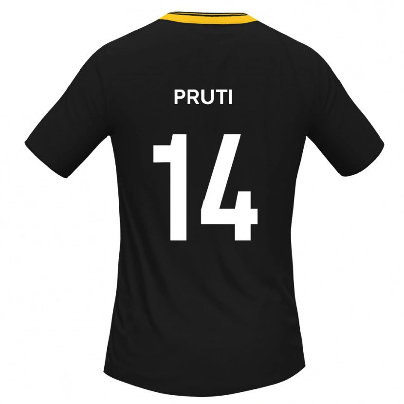 Danxen Dames Edon Pruti #14 Zwart Geel Uitshirt Uittenue 2025/26 T-Shirt België