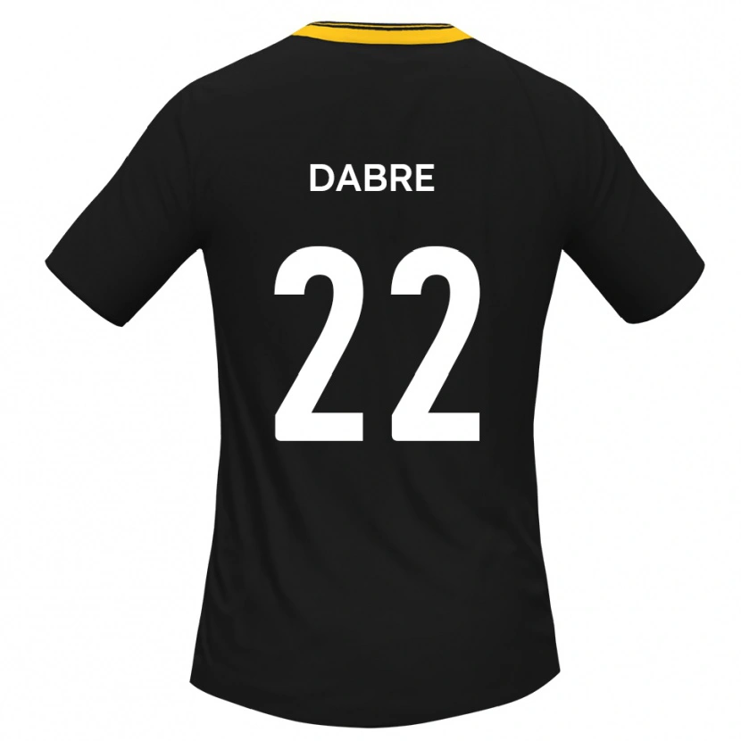 Danxen Dames Mo Dabre #22 Zwart Geel Uitshirt Uittenue 2025/26 T-Shirt België