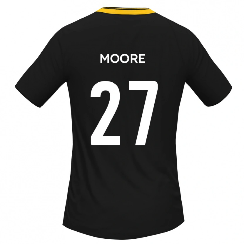 Danxen Dames Liam Moore #27 Zwart Geel Uitshirt Uittenue 2025/26 T-Shirt België