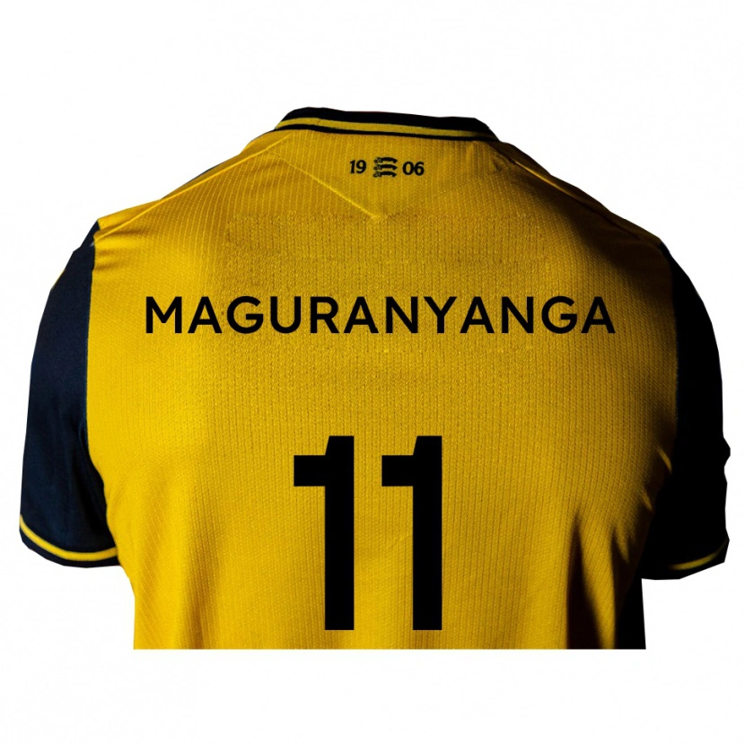 Danxen Dames Sisanda Maguranyanga #11 Geel Zwart Uitshirt Uittenue 2025/26 T-Shirt België