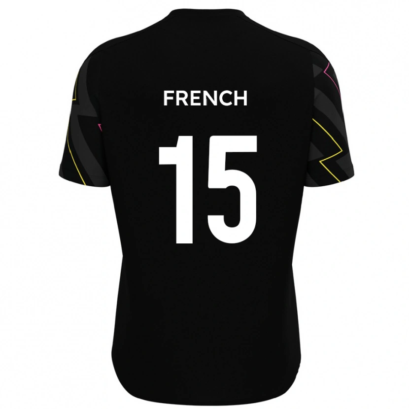 Danxen Dames Tyler French #15 Zwart Grijs Uitshirt Uittenue 2025/26 T-Shirt België