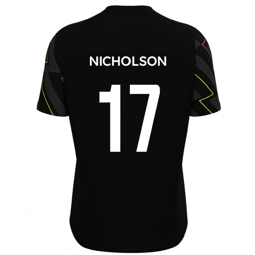 Danxen Dames Brad Nicholson #17 Zwart Grijs Uitshirt Uittenue 2025/26 T-Shirt België