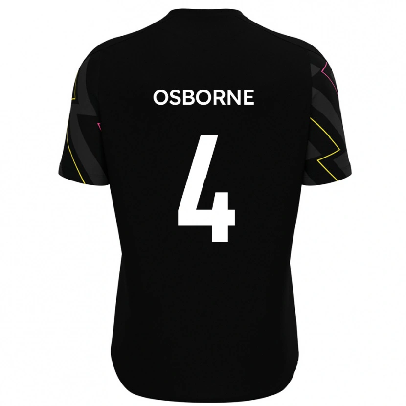 Danxen Dames Jamey Osborne #4 Zwart Grijs Uitshirt Uittenue 2025/26 T-Shirt België