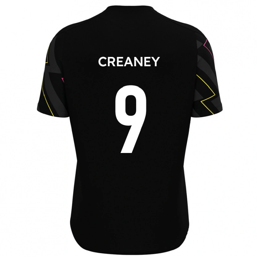 Danxen Dames Dan Creaney #9 Zwart Grijs Uitshirt Uittenue 2025/26 T-Shirt België