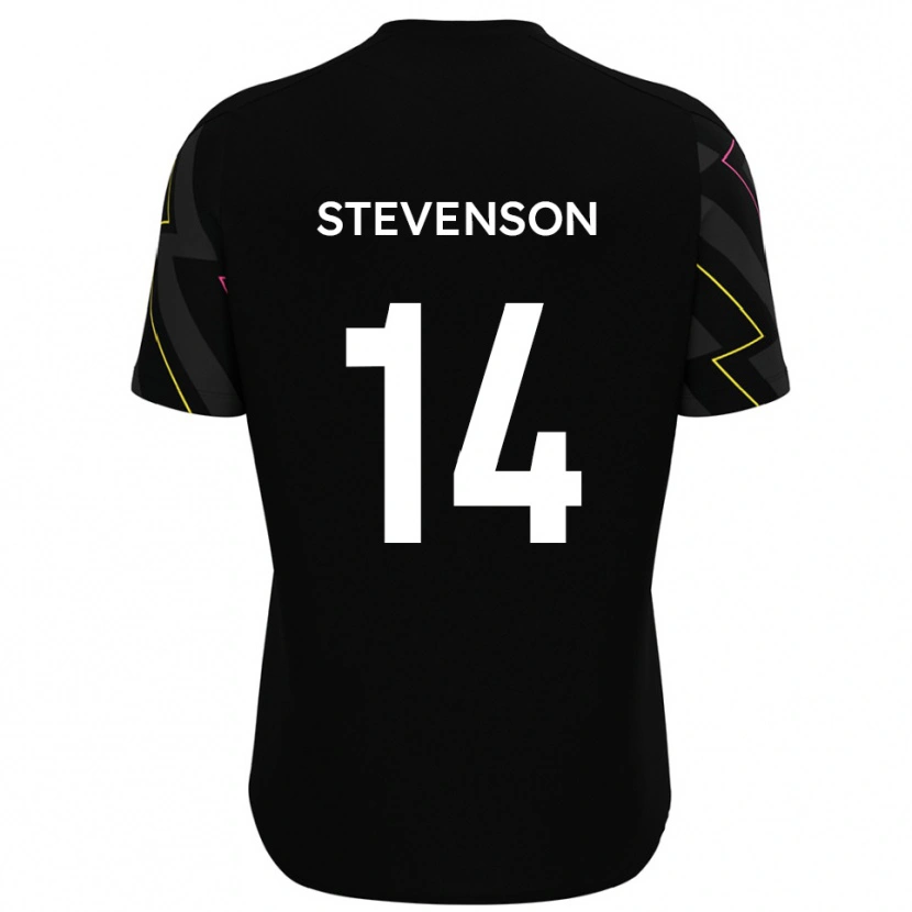 Danxen Dames Bradley Stevenson #14 Zwart Grijs Uitshirt Uittenue 2025/26 T-Shirt België