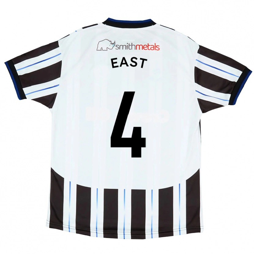 Danxen Dames Ryan East #4 Wit Zwart Uitshirt Uittenue 2025/26 T-Shirt België
