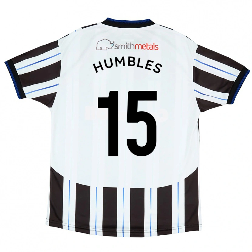 Danxen Dames Liam Humbles #15 Wit Zwart Uitshirt Uittenue 2025/26 T-Shirt België