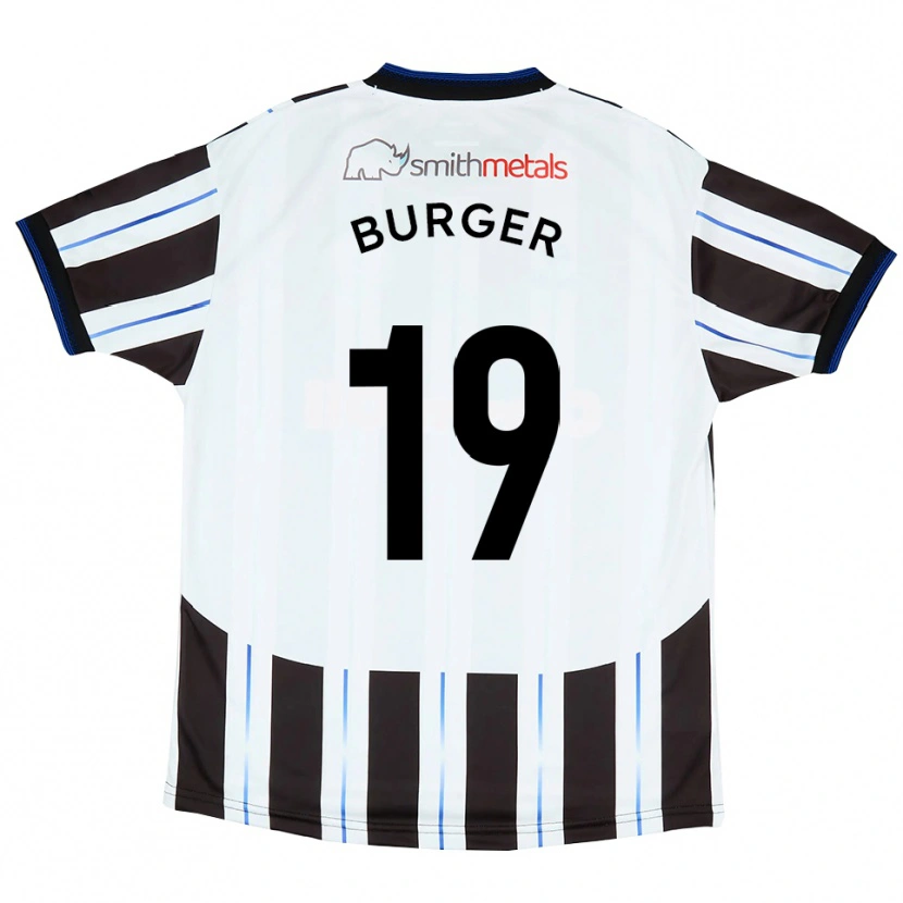 Danxen Dames Jake Burger #19 Wit Zwart Uitshirt Uittenue 2025/26 T-Shirt België