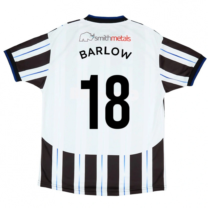 Danxen Dames Aidan Barlow #18 Wit Zwart Uitshirt Uittenue 2025/26 T-Shirt België