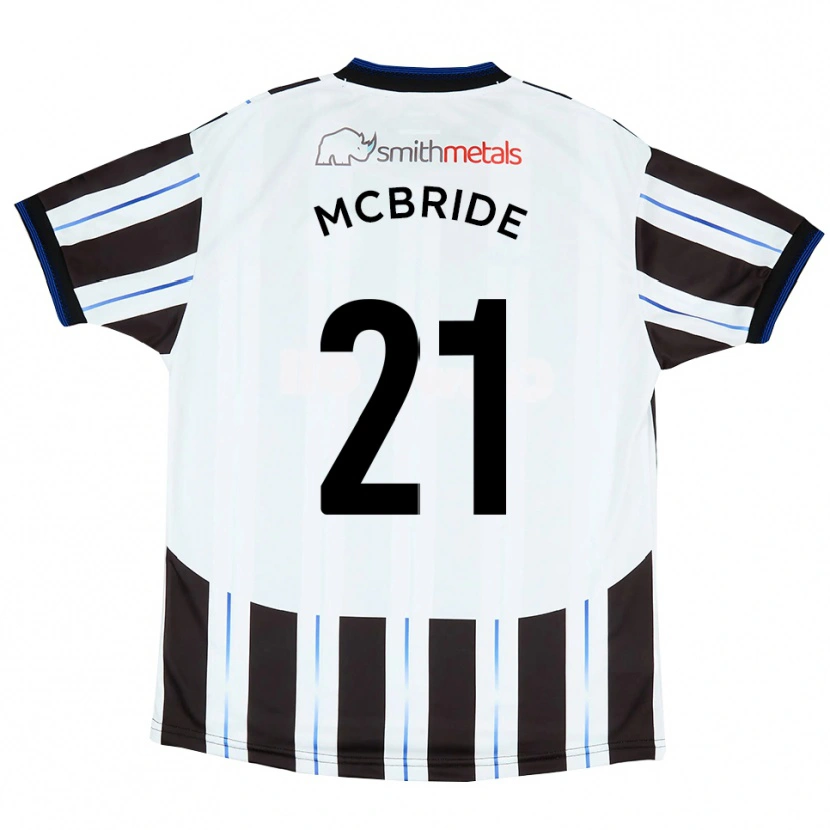 Danxen Dames Connor Mcbride #21 Wit Zwart Uitshirt Uittenue 2025/26 T-Shirt België