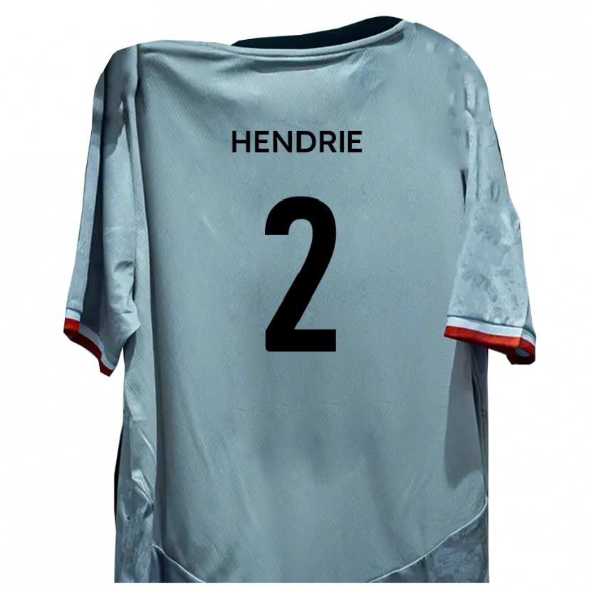 Danxen Dames Luke Hendrie #2 Wit Zwart Uitshirt Uittenue 2025/26 T-Shirt België
