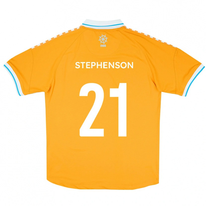 Danxen Dames Louis Stephenson #21 Geel Blauw Uitshirt Uittenue 2025/26 T-Shirt België