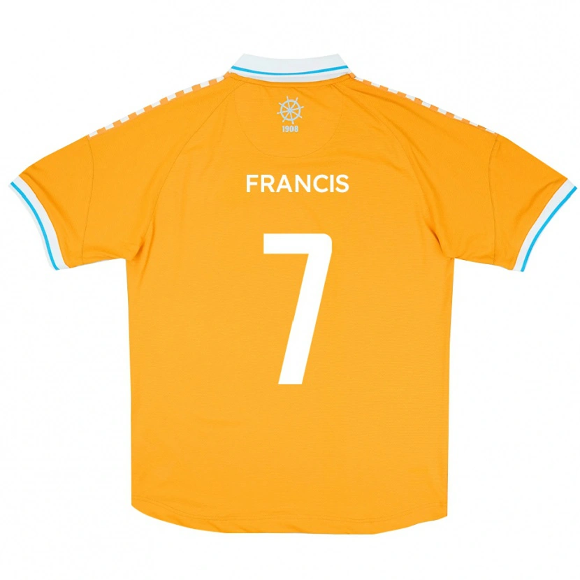 Danxen Dames Jermaine Francis #7 Geel Blauw Uitshirt Uittenue 2025/26 T-Shirt België