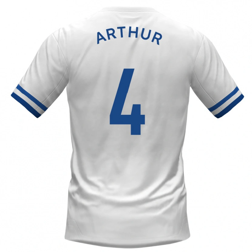 Danxen Dames Festus Arthur #4 Wit Blauw Uitshirt Uittenue 2025/26 T-Shirt België