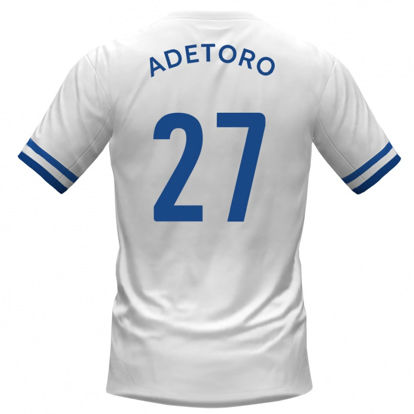 Danxen Dames Adam Alimi-Adetoro #27 Wit Blauw Uitshirt Uittenue 2025/26 T-Shirt België