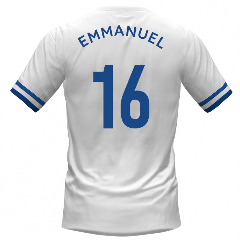 Danxen Dames Josh Emmanuel #16 Wit Blauw Uitshirt Uittenue 2025/26 T-Shirt België