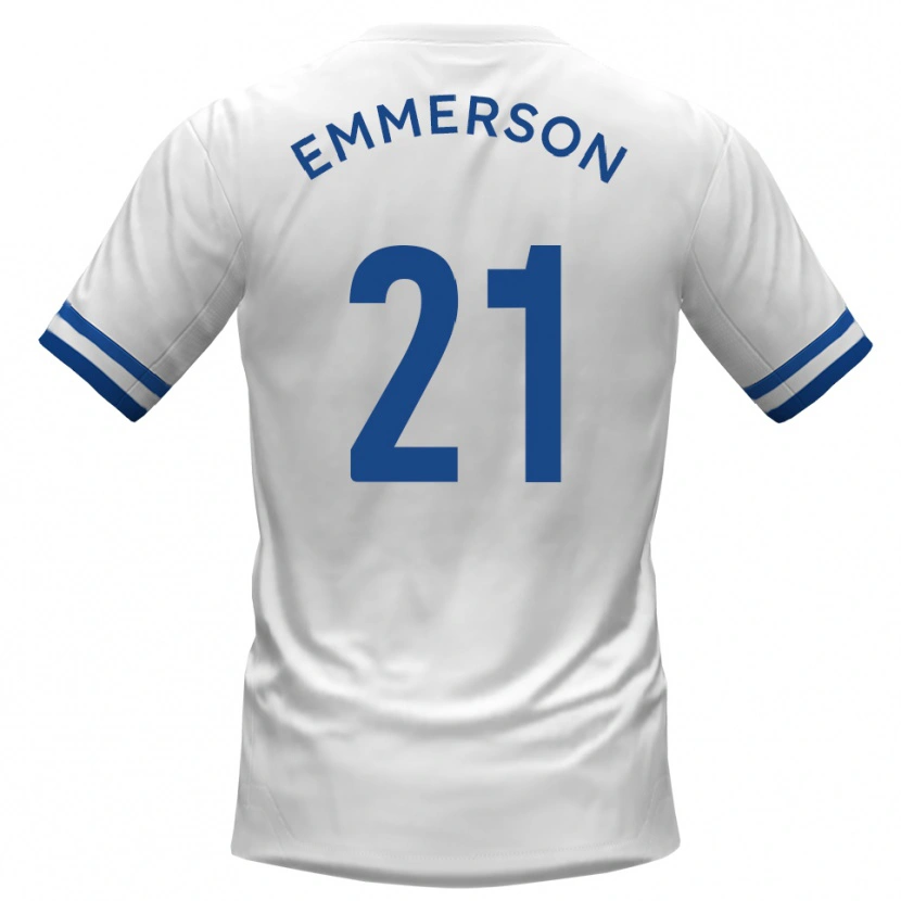 Danxen Dames Zak Emmerson #21 Wit Blauw Uitshirt Uittenue 2025/26 T-Shirt België