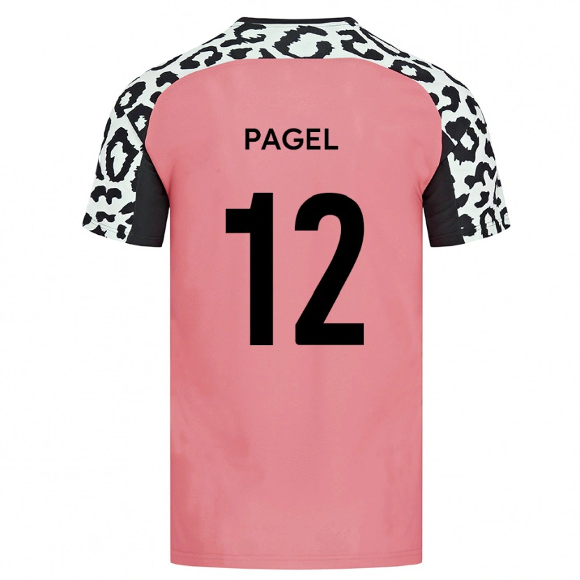 Danxen Dames Fiachra Pagel #12 Roze Zwart Uitshirt Uittenue 2025/26 T-Shirt België