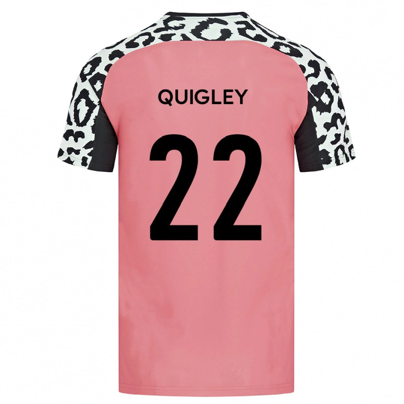 Danxen Dames Joe Quigley #22 Roze Zwart Uitshirt Uittenue 2025/26 T-Shirt België