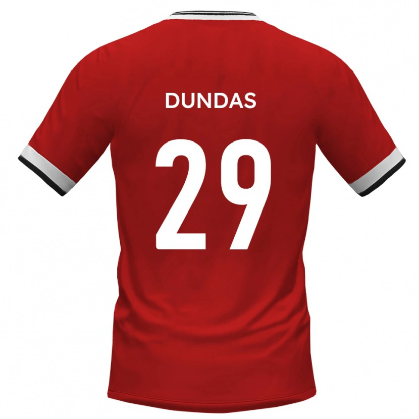 Danxen Dames Jadyn Dundas #29 Wit Zwart Uitshirt Uittenue 2025/26 T-Shirt België