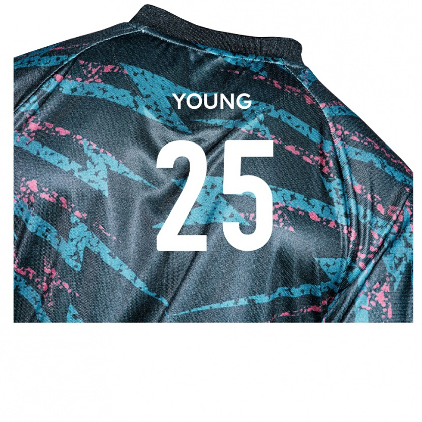 Danxen Dames Reggie Young #25 Zwart Marine Uitshirt Uittenue 2025/26 T-Shirt België