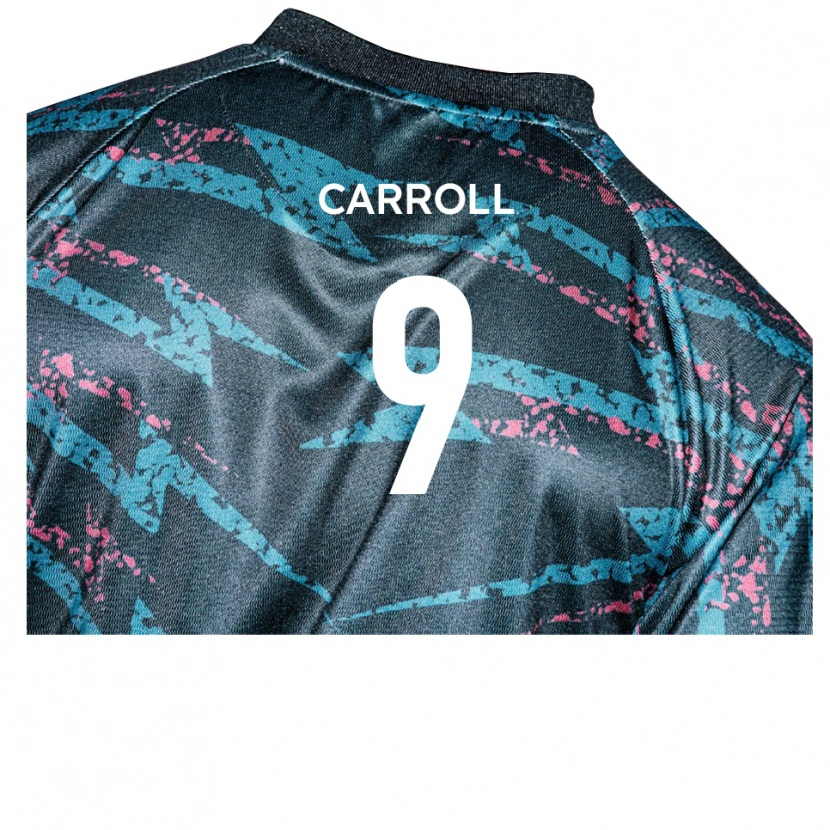 Danxen Dames Andy Carroll #9 Zwart Marine Uitshirt Uittenue 2025/26 T-Shirt België