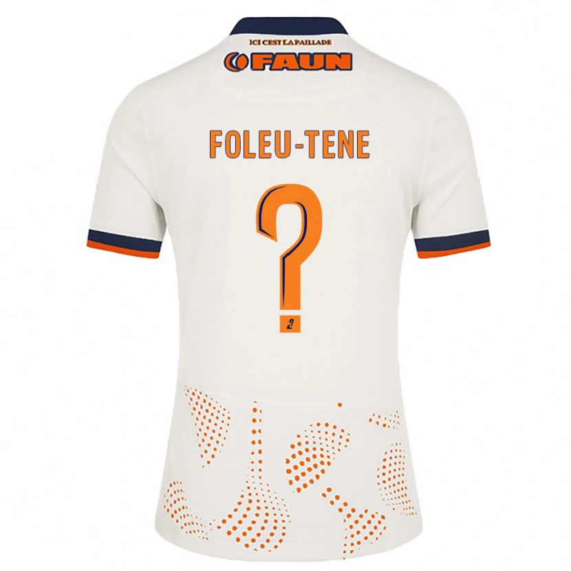 Danxen Dames Kévin Foleu-Tene #0 Wit Oranje Uitshirt Uittenue 2025/26 T-Shirt België