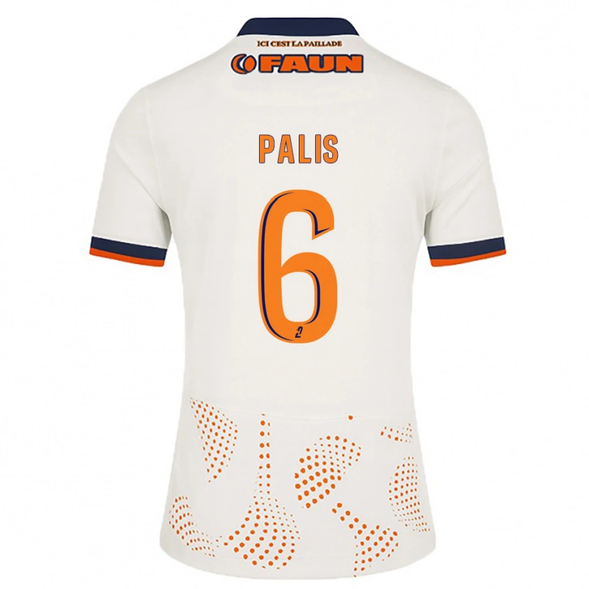 Danxen Dames Ella Palis #6 Wit Oranje Uitshirt Uittenue 2025/26 T-Shirt België
