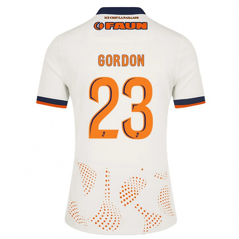 Danxen Dames Sh'nia Gordon #23 Wit Oranje Uitshirt Uittenue 2025/26 T-Shirt België