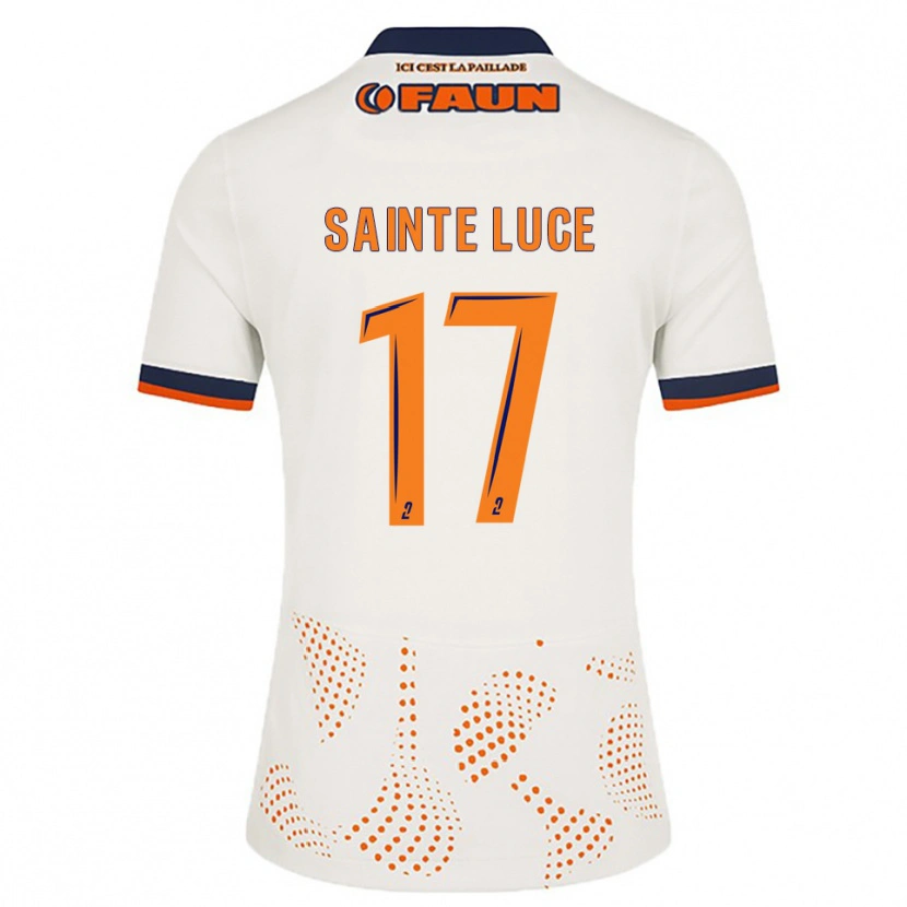 Danxen Dames Théo Sainte-Luce #17 Wit Oranje Uitshirt Uittenue 2025/26 T-Shirt België