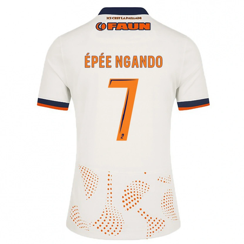 Danxen Dames Pierre Épée Ngando #7 Wit Oranje Uitshirt Uittenue 2025/26 T-Shirt België