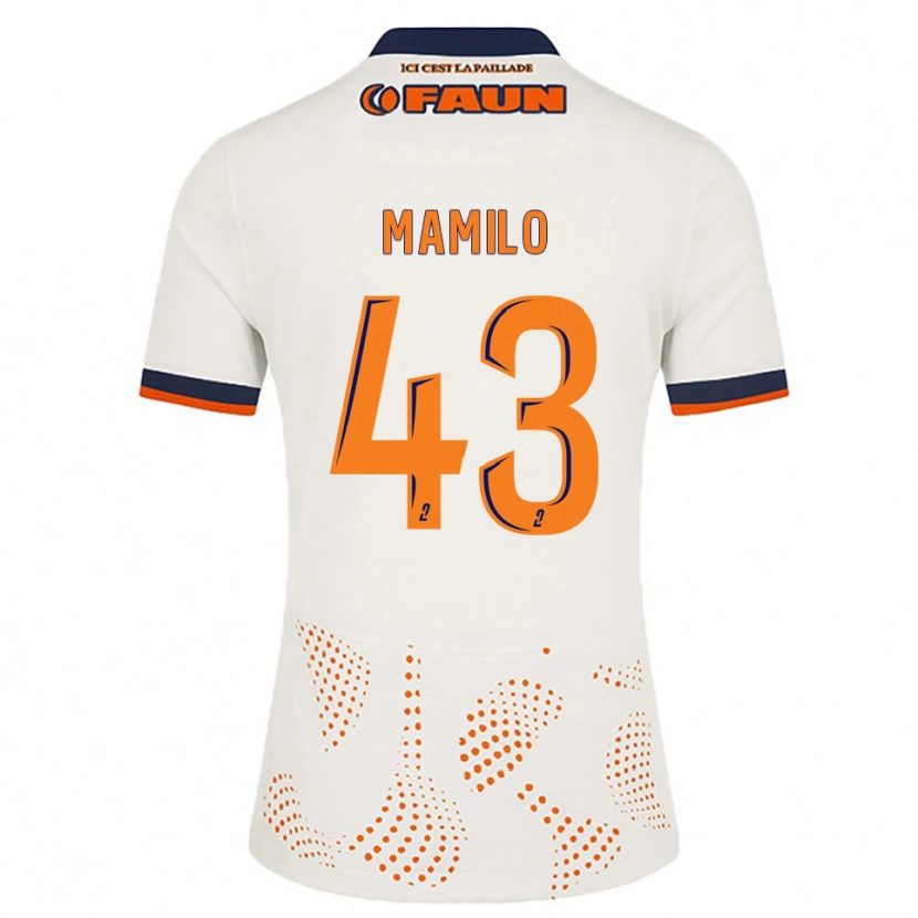 Danxen Dames Craig Mamilo #43 Wit Oranje Uitshirt Uittenue 2025/26 T-Shirt België