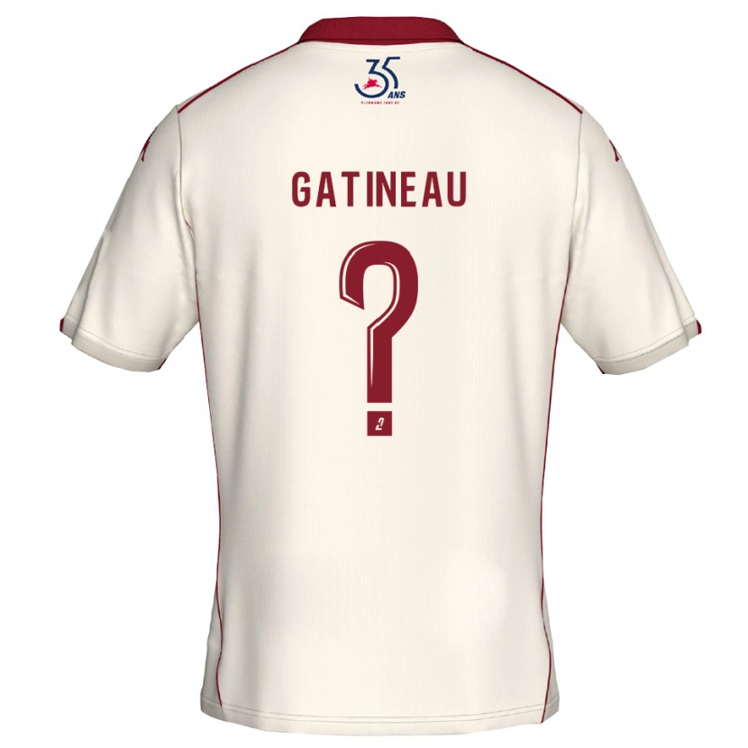 Danxen Dames Anthony Gatineau #0 Wit Bourgondisch Uitshirt Uittenue 2025/26 T-Shirt België