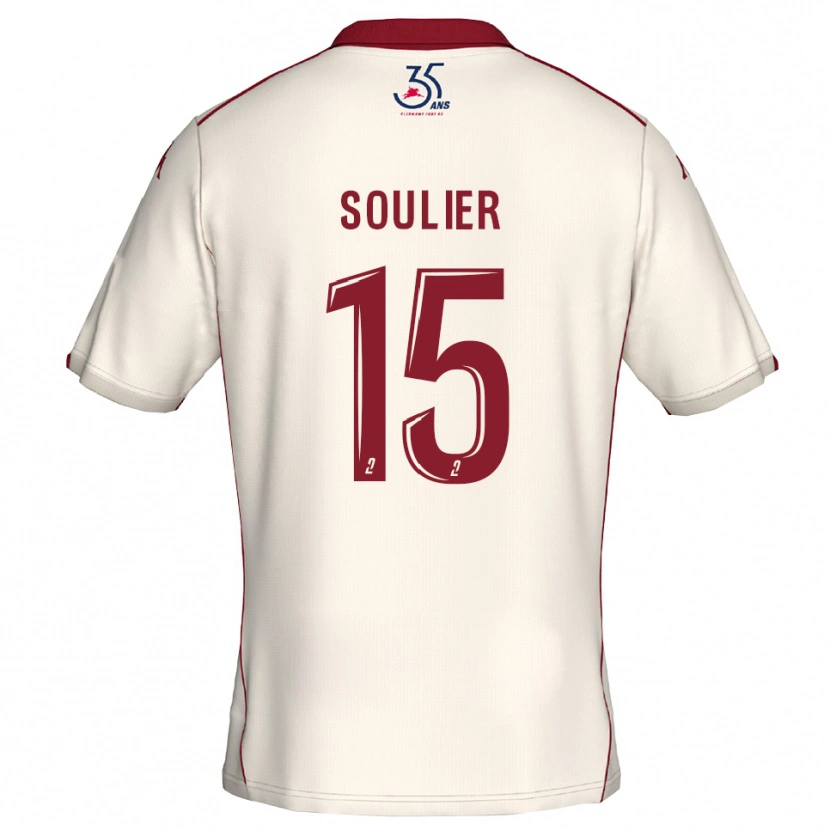 Danxen Dames Claire Soulier #15 Wit Bourgondisch Uitshirt Uittenue 2025/26 T-Shirt België