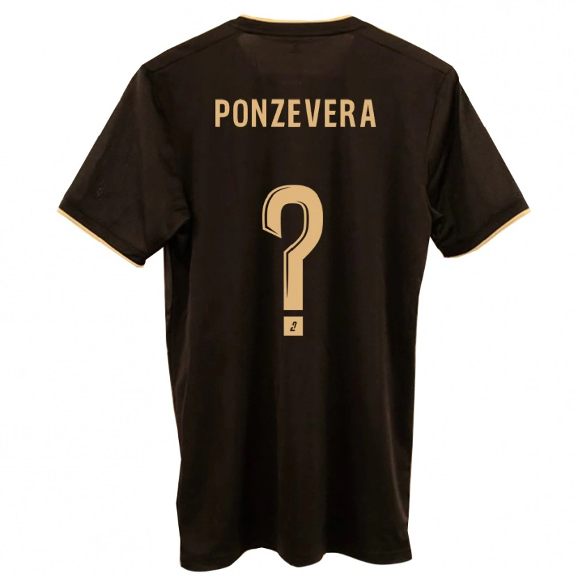 Danxen Dames Pierre-Pascal Ponzevera #0 Blauw Rood Uitshirt Uittenue 2025/26 T-Shirt België