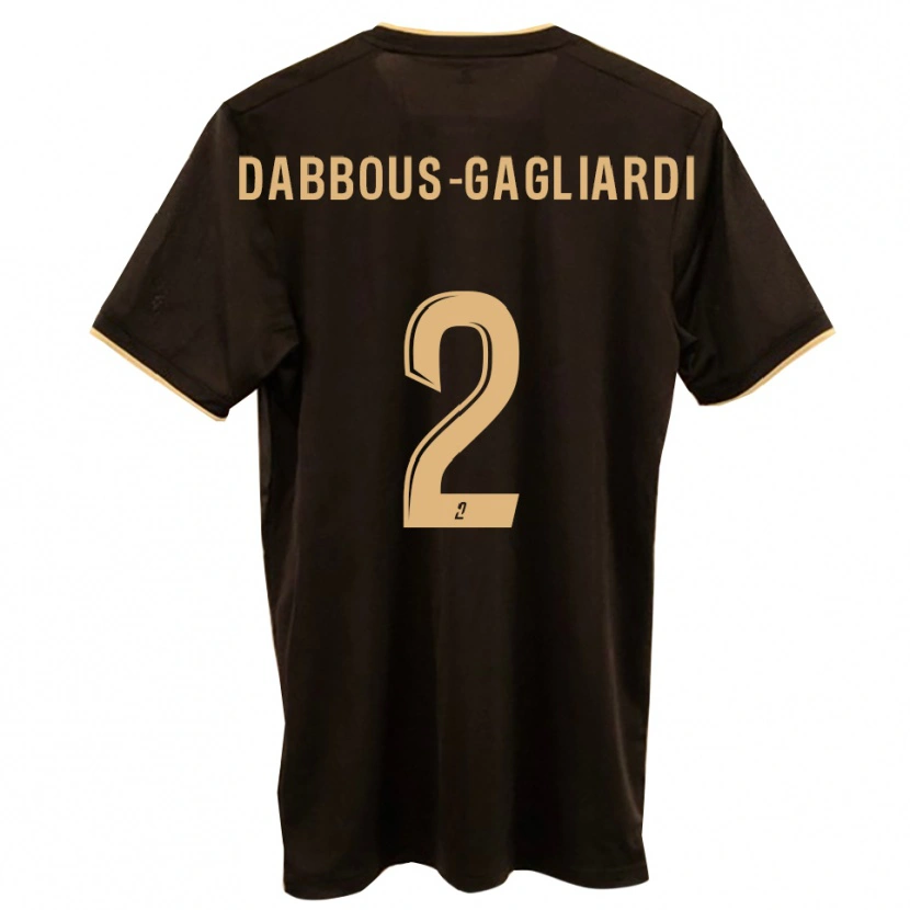 Danxen Dames Yanis Dabbous-Gagliardi #2 Blauw Rood Uitshirt Uittenue 2025/26 T-Shirt België