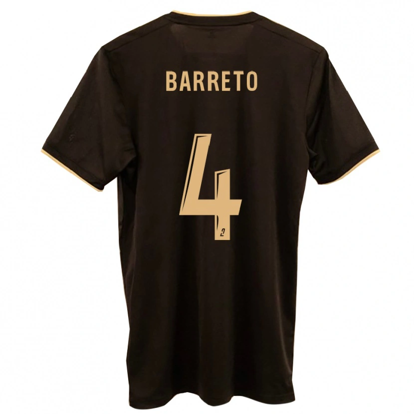 Danxen Dames Michaël Barreto #4 Blauw Rood Uitshirt Uittenue 2025/26 T-Shirt België