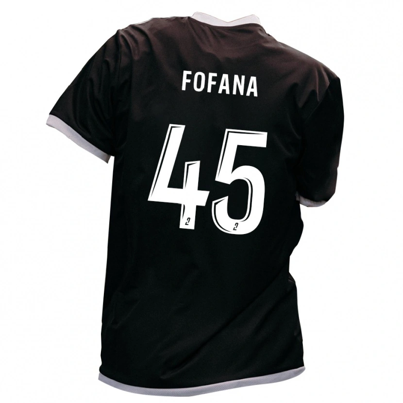 Danxen Dames Ibrahim Fofana #45 Zwart Goud Uitshirt Uittenue 2025/26 T-Shirt België