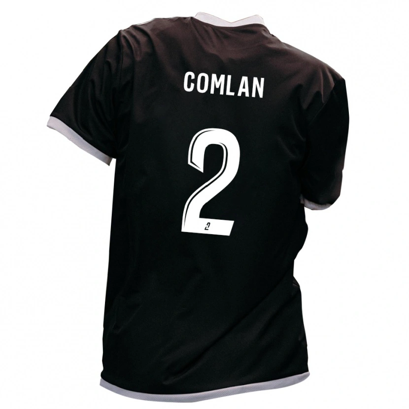 Danxen Dames Kossi Comlan #2 Zwart Goud Uitshirt Uittenue 2025/26 T-Shirt België