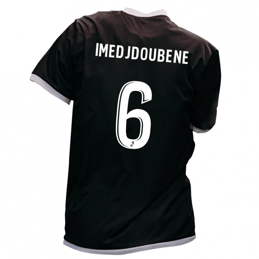 Danxen Dames Ilyane Imedjdoubene #6 Zwart Goud Uitshirt Uittenue 2025/26 T-Shirt België