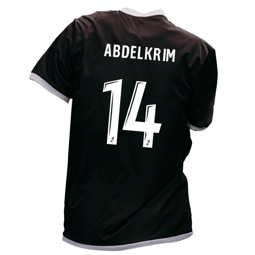 Danxen Dames Iliès Abdelkrim #14 Zwart Goud Uitshirt Uittenue 2025/26 T-Shirt België