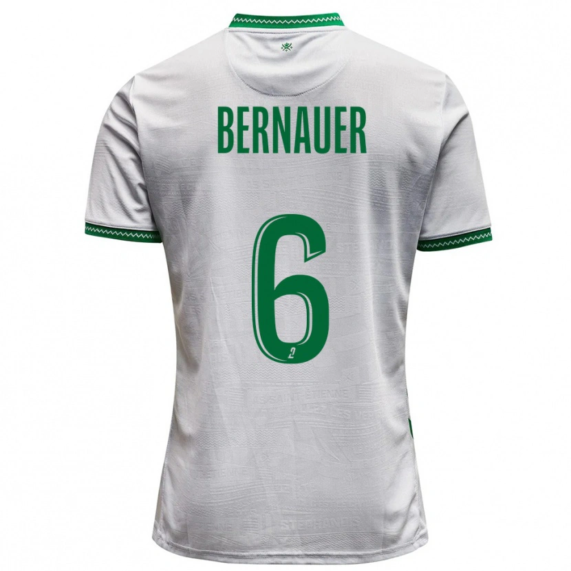 Danxen Dames Maxime Bernauer #6 Wit Groen Uitshirt Uittenue 2025/26 T-Shirt België