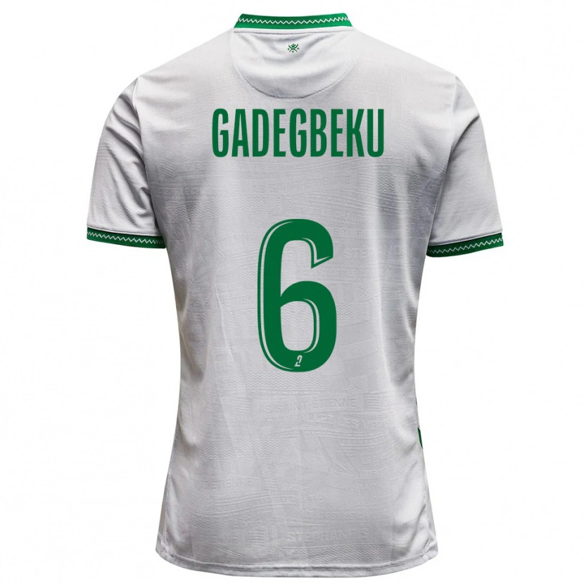 Danxen Dames Luan Gadegbeku #6 Wit Groen Uitshirt Uittenue 2025/26 T-Shirt België